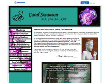 Tablet Screenshot of carol-swanson.com